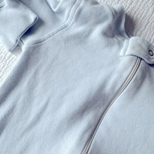 Set of 3 Owlivia Lt blue baby boy pajama zipper onesie footless cotton 18-24 m